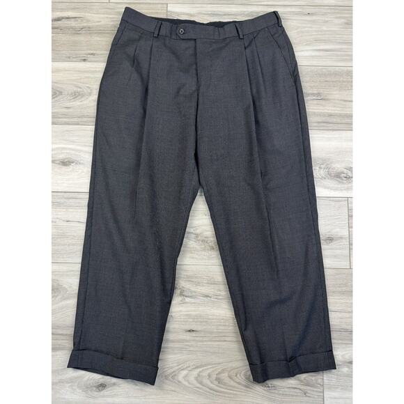 Graham & Gunn Bespoke‎ Men’s Grey Pinstripe Wool Suit Sz 42 R Pants 33x27 2012 - Picture 6 of 16